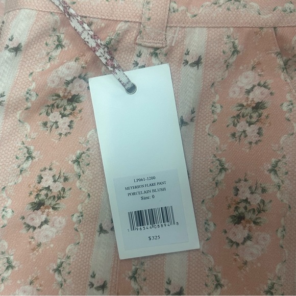 LoveShackFancy Meyerson Flare Pants. - Picture 3 of 5